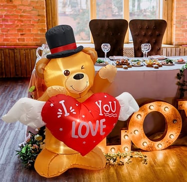 inflatable bear Valentine's Day decoration