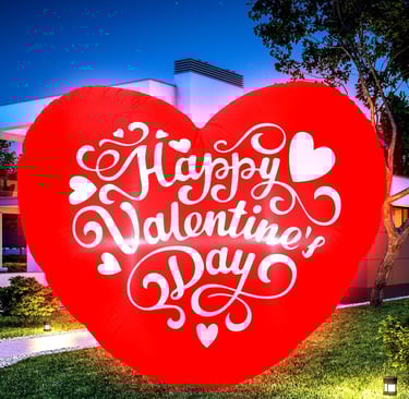 inflatable heart decoration