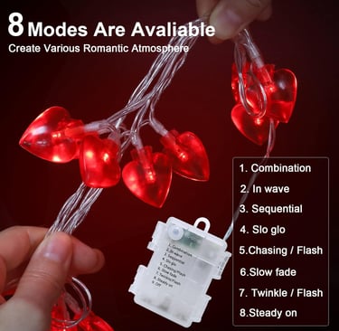 smart tech heart lights