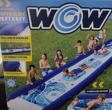 WOW World of Watersports 26FT x 6FT Water Slide with 2 Super Sleds for Big Kids &amp;amp;amp;amp; Adults