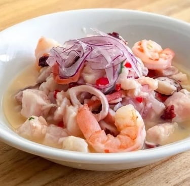 shrimp and fish ceviche