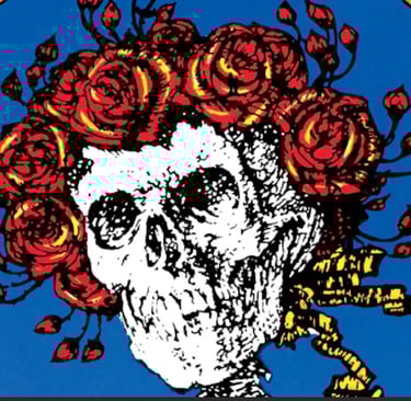 Grateful Dead Skull and Roses Logo
