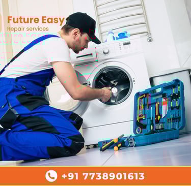 Washing machine repair by Future Easy technician