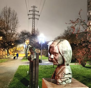 A park under high voltage line. Katowice. (c) Remigijus Šimašius