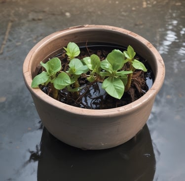 a close up of a plant with leaves under water