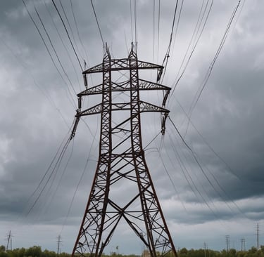 Drone equipped with thermal camera scanning electrical installations to detect overheating components