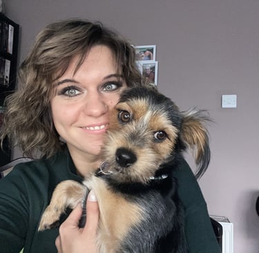 Martina Million with her dog 