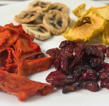 fruta deshidratada artesanalmente