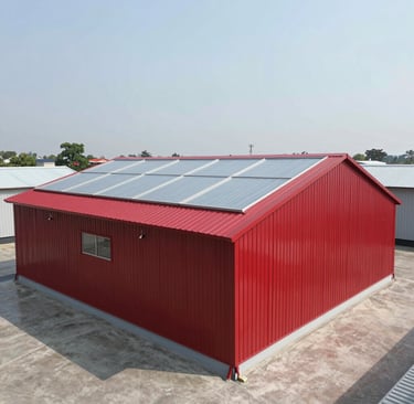 Close-up of precision metal sheet installation on a commercial building, highlighting clean edges and secure fastenings.