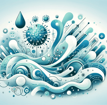 a blue and white background with a blue and white background