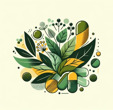 a plant with leaves and flowers on a white background