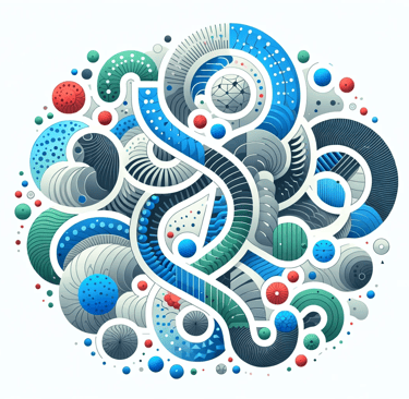a circular shaped object with a lot of different colored circles
