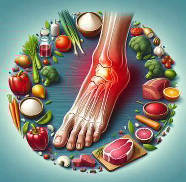 a foot with a foot pain and a foot with a foot injury