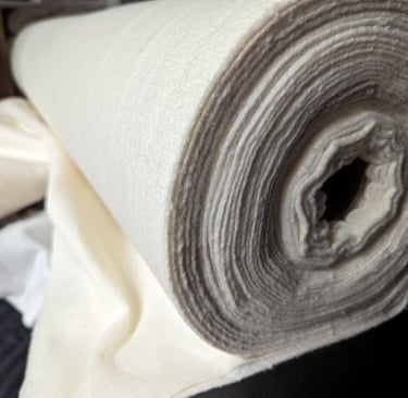 a roll of batting 