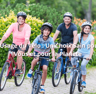 L'Usage du Vélo : Un Choix Sain pour Vous et pour la Planète