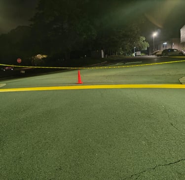 striping speed bumps