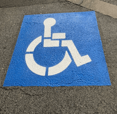 ada parking space painting