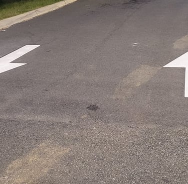 falls church parking lines painted