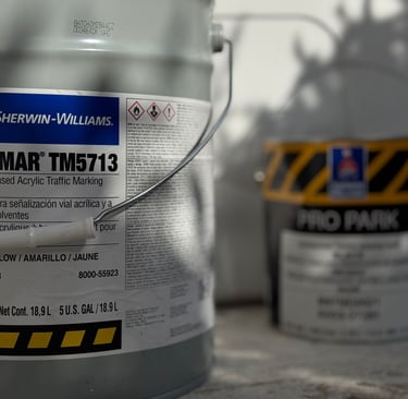 Solvent based traffic marking