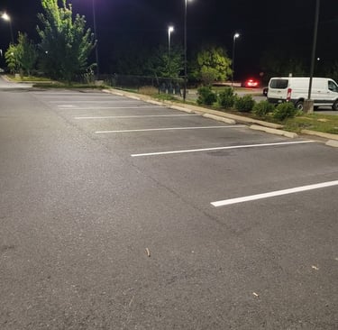parking lines painted for chantilly