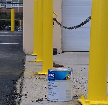 curb painting, fire lane, manasass virginia