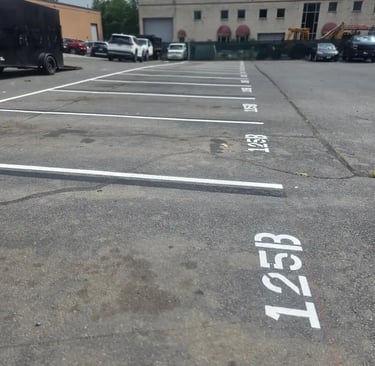 garage parking lot for mechanics shop