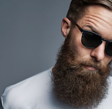 a bearded bearded man with a beard and sunglasses