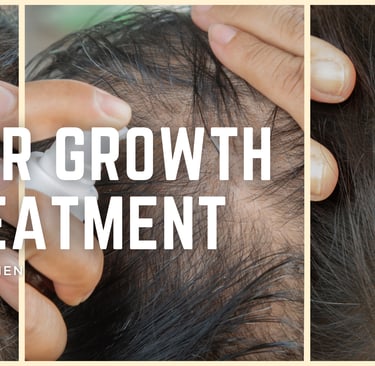 before and after of woman hair growth