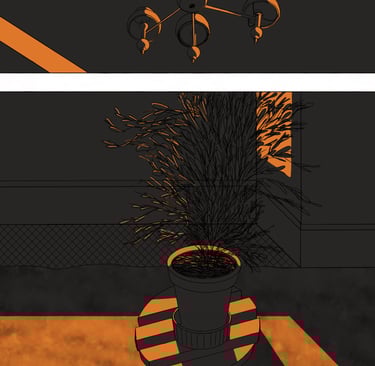 Deuxième page du projet Demain, dès l’aube. On y voit l'intérieur d'un appartement.