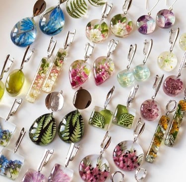 Joyas con resina
