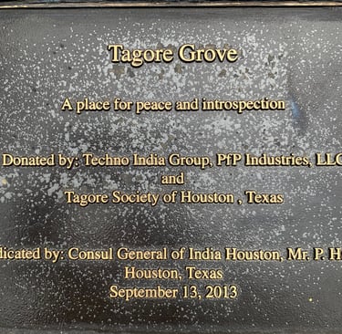 The Dedication Plaque at the Grove