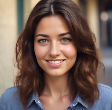woman wearing black crew-neck shirt