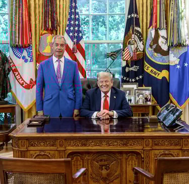 Nigel Farage in White House/ X @Nigel_Farage