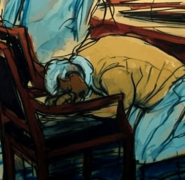 Grok AI generated image of Diddy Court Sketch
