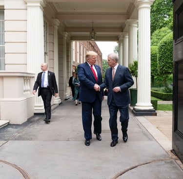 President Trump met with Prince Andrew at St. James's Palace on June 4, 2019.