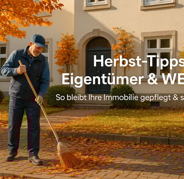 a man with a broom and a broom in front of a house