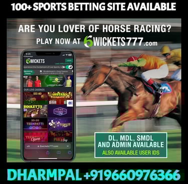 ONLINE CRICKET BETTING ID AVAILABLE DL MDL SMDL MASTER ID SUPER MASTER ID ADMIN ID AVAILABLE