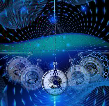 mouvement pendulaire montre a gousset dans l'univers quantique