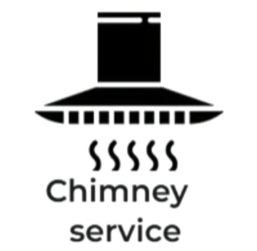 a chimney hood with a stove top and a stove top