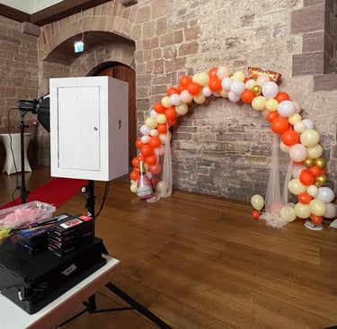 Fotobox Premium-Paket von BSF-Fotobox mit umfangreichem Zubehör für Hochzeit, Event, Abiball