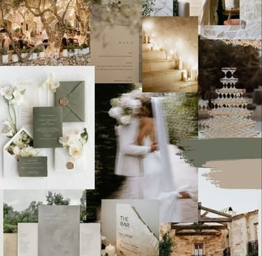 mood board de mariage grace a la wedding designer promesses avec inspiration decoration robe fleur
