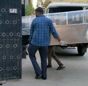 Dead body ice box in Ghaziabad 