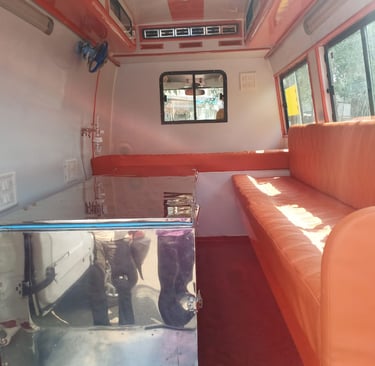 Dead body freezer ambulance 