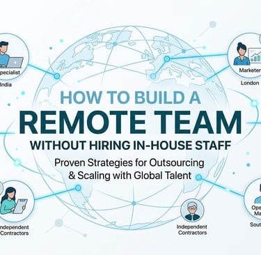 build a remote team without hiring in-house staff