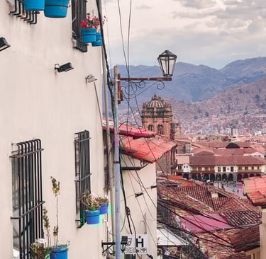 City view of Cusco in Peru