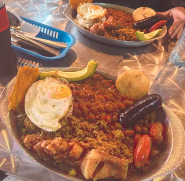 Bandeja Paisa in Bogotá, Colombia