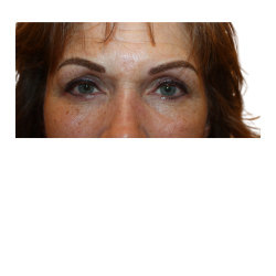 a woman with eyebrow tattoos