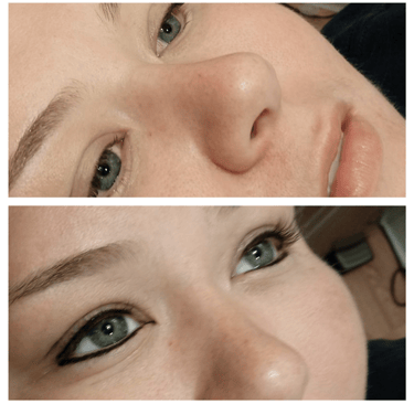 Classic black eyeliner tattoo design