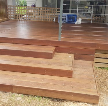 Spotted Gum deck and steps