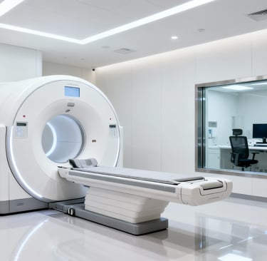 an MRI machine in a hospital